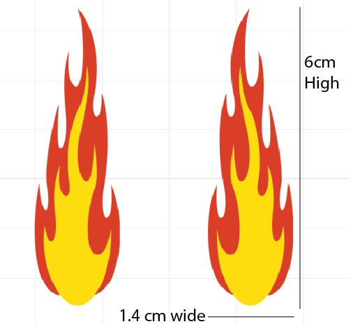 Thomas and Friends - Thomas Flames (Hot Rod) Sticker